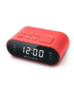 L-RADIO RELOJ ALARMA MUSE M10RED ROJO