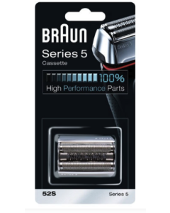 Recambio 52S de Braun para afeitadora elÃ©ctrica en color plata, compatible con afeitadoras