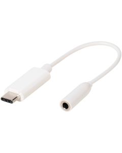 Vivanco CC UC A 1 cable de audio 0,1 m 3,5mm USB Blanco