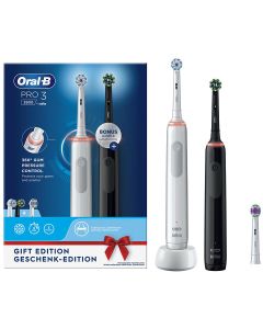 Cepillos Dentales Braun Oral-B Pro 3 3900 Duo Blancos