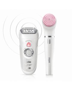 Braun Silk-épil 7 81685706 depiladora 40 pinzas Blanco, Plata